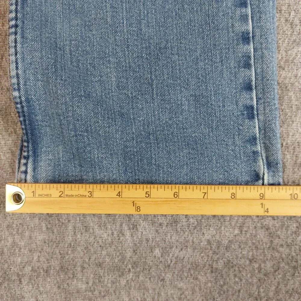 American Eagle Bootcut Jeans Men's 34×30 (Fit 35x29) Blue Natural Fading
